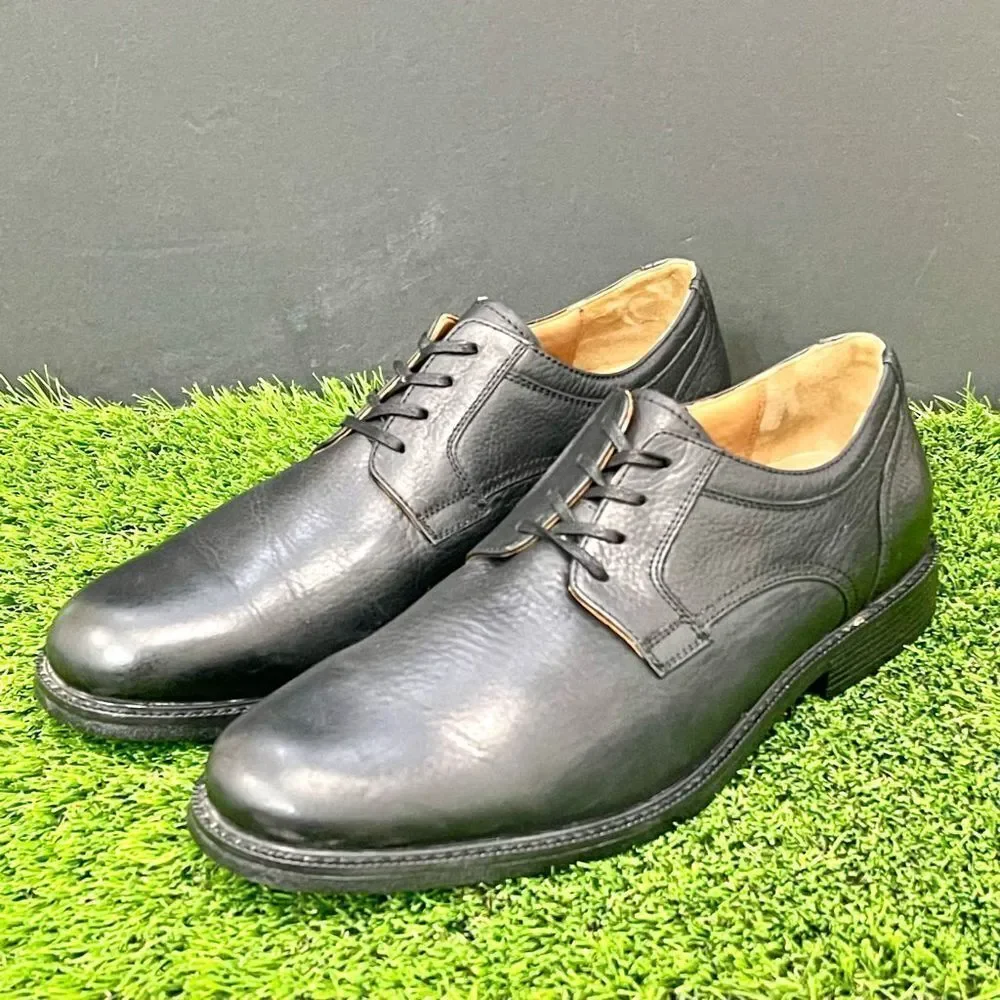 Johnston & Murphy Pattinson XC4 Waterproof Black Plain Toe Oxfords. Size 10.5M